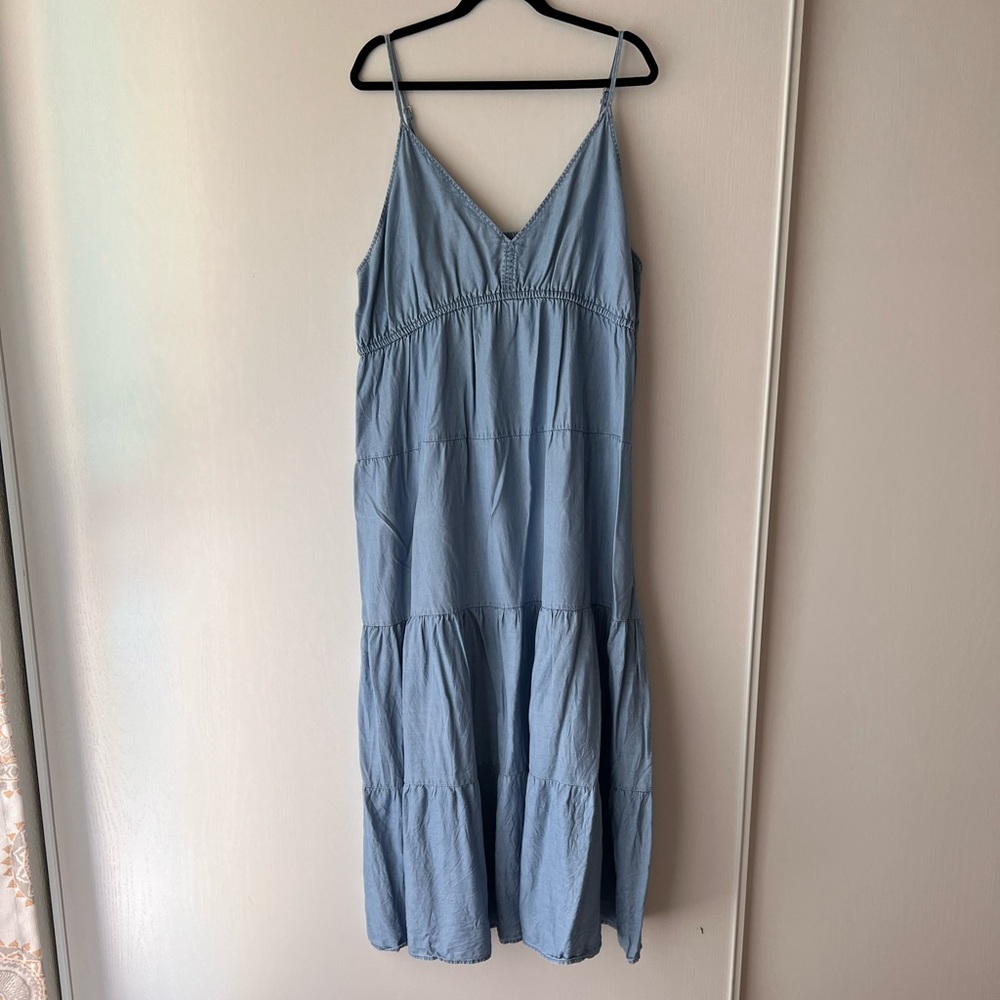 H&M Lyocell Denim Maxi Dress